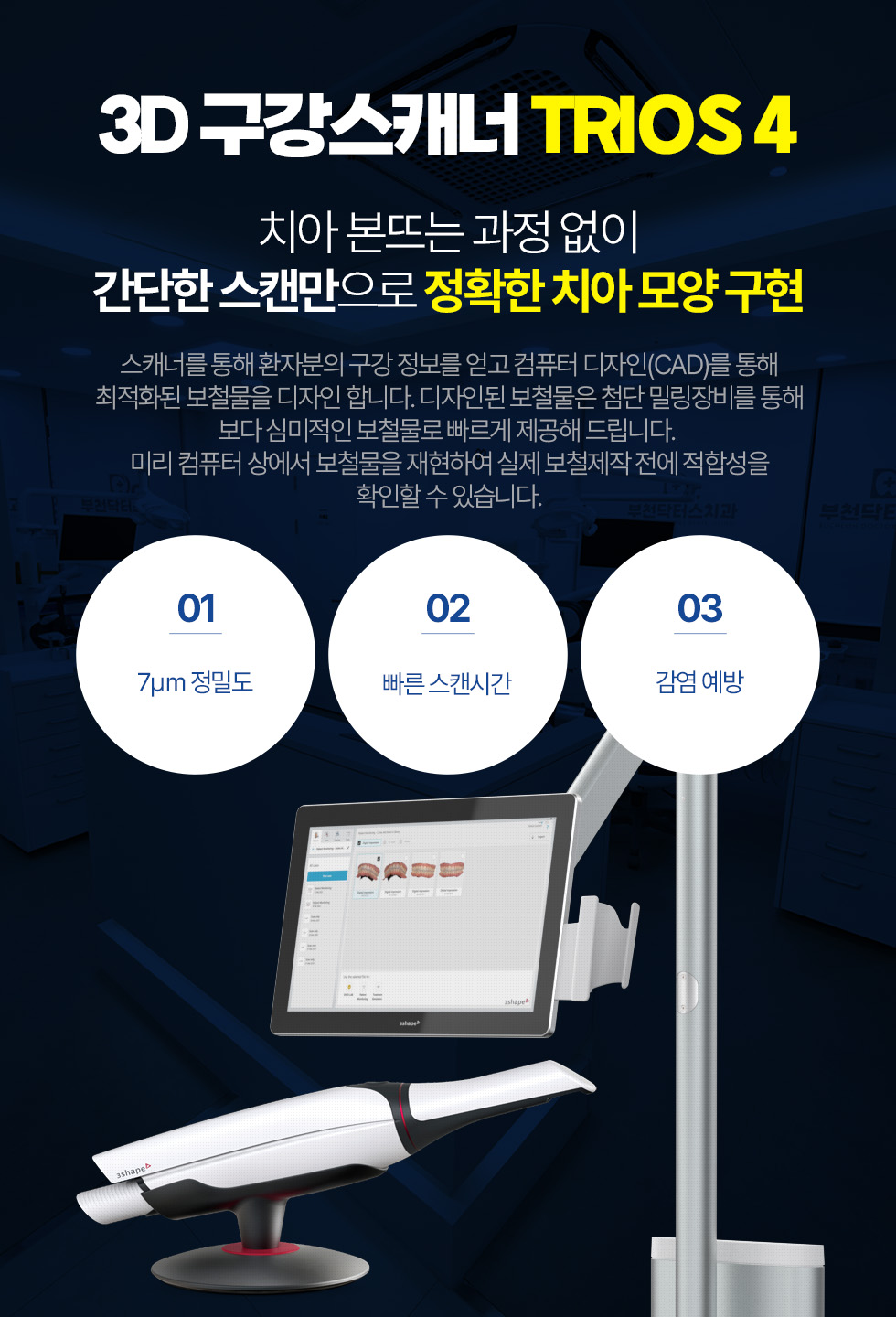 치아 본뜨는 과정 없이 간단한 스캔만으로 정확한 치아 모양 구현